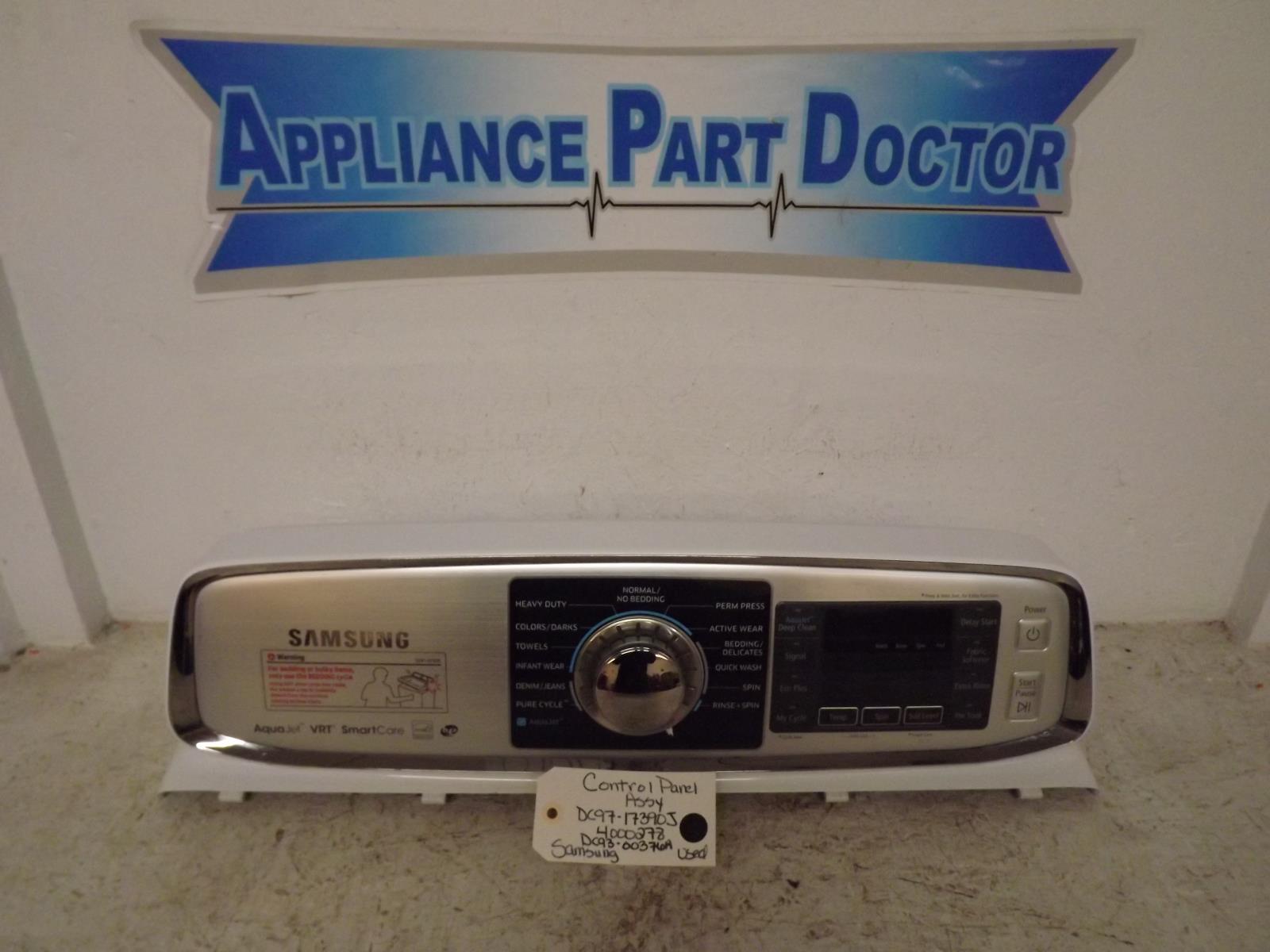 Samsung Washer DC97-17390J 4000278 DC93-00376A Control Panel Assy Used Samsung Washer DC97-17390J 4000278 DC93-00376A Control Panel Assy Used